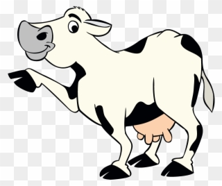 Pointing Cow - Cattle Clipart