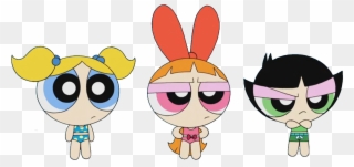 Reboot Girls - Blossom, Bubbles And Buttercup Clipart