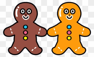 Gingerbread Gingerbreadman Mochi Kawaii Cute Softbot - Gingerbread Man Clipart