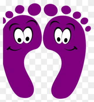 Happy Feet Clipart Purple Clipart Purple Happy Feet - Cartoon Feet Clip Art - Png Download