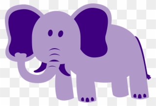 Purple Llama Cliparts 11, Buy Clip Art - Elephant Purple - Png Download