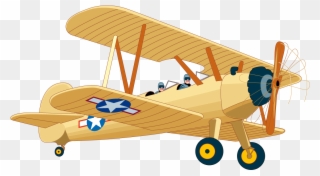 Clipart Small Airplane Vintage - Png Download