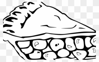 Coloring Pages Clipart Cake Free Clipart On Dumielauxepicesnet - Drawing Of A Piece Of Pie - Png Download