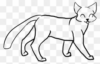 Simple Cat Cliparts - Cat Simple Drawing Transparent - Png Download