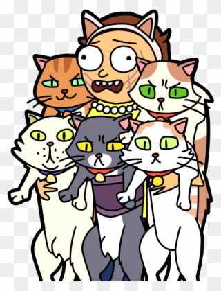 Crazy Wiki Fandom Powered - Pocket Mortys Cat Morty Clipart
