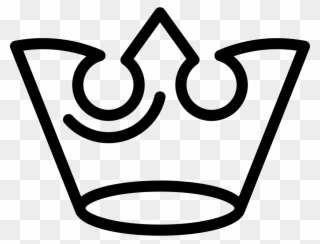 Royalty Crown Outline Of - King Crown Icon Transparent Clipart