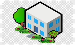Upgrade House Clipart House Clip Art - Flat Roof Clip Art - Png Download