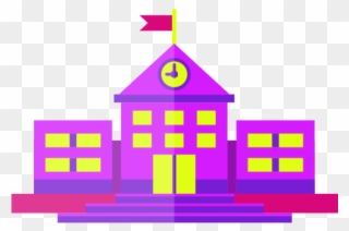 Mansion Clipart Purple House - Building - Png Download
