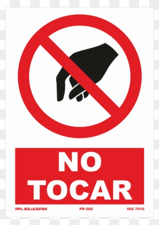 No Tocar - Hello We Are Name Tag Clipart