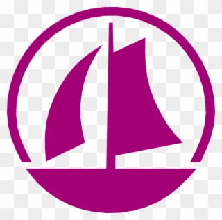 Sailboat Clipart Pink Boat - Marina Symbol - Png Download