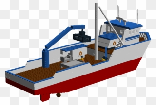 From This Angle You Can See The Size Comparison Between - Fishing Vessel Clipart