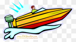 Boat - Speedboat - Speed Boat Clip Art - Png Download