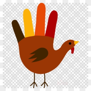 Thanksgiving Hand Turkey Clipart Black Turkey Thanksgiving - Thanksgiving Clipart Transparent Background - Png Download