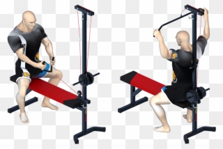 Pulley Exercises For A Stronger Back And Arms - Exercise Clipart