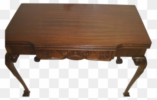 Mahogany Chippendale Adjustable Sofa Table, Game Table, - Table Clipart