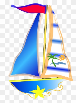 Nautical Boat Cliparts 2, Buy Clip Art - Sail - Png Download