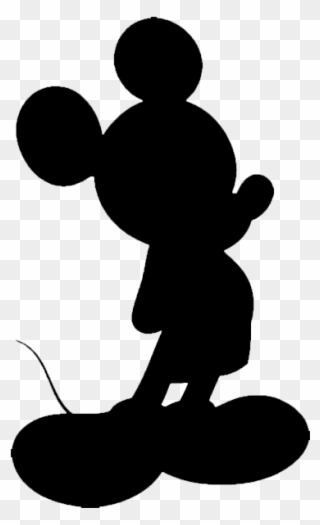Silhouette Clipart Mickey Mouse Sticker The Walt Disney - Disney Character Silhouettes - Png Download