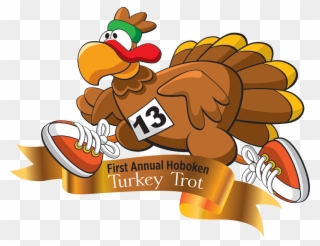 Hoboken Turkey Trot - Running Turkey Trot Clipart