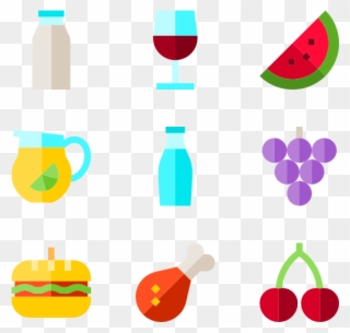 Food And Restaurant Set - Food Vector Icon Png Clipart
