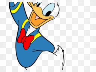 Donald Duck Clipart Disney Cartoon - Donald Duck Putting On Clothes - Png Download