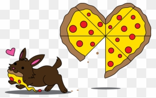 Clipart Heart Pizza - Pizza My Heart - Png Download