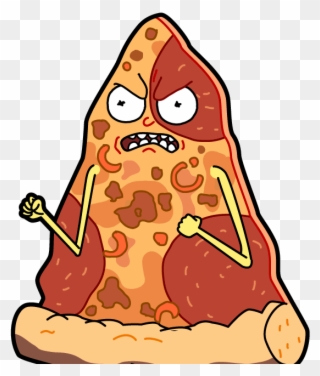 Clip Art Download Pepperoni Pizza Slice Clipart - Pocket Mortys Pizza Morty - Png Download