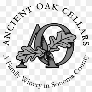 Ao With Oak Leaves Logo B&w - Oak Clipart