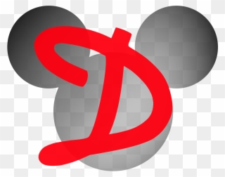 Mickey Mouse Template 1, Buy Clip Art - D Letter - Png Download