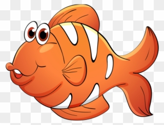 Gold Fish Clipart Baby - Con Ca Clipart - Png Download