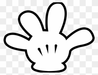 Gloves Clipart Mickey Mouse - Template Mickey Mouse Face - Png Download