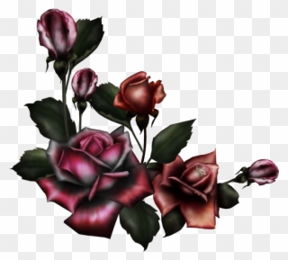 Gothic Design Cliparts - Gothic Flower Png Transparent Png