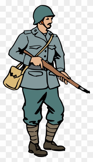 British - World War 2 Soldier Cartoon Clipart