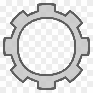This Free Clip Arts Design Of Skinny Gear - Clipart Cog - Png Download