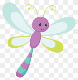 Butterfly Illustration, Sewing Art, Cute Art, Fun Crafts - Cute Dragonfly Clip Art - Png Download