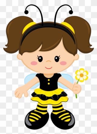 Bee Party, Ladybug, Paper Crafts, Diy Crafts, Cute - Menina Abelhinha Png Clipart