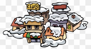 Town In Oldest Map - Old Club Penguin Map Clipart