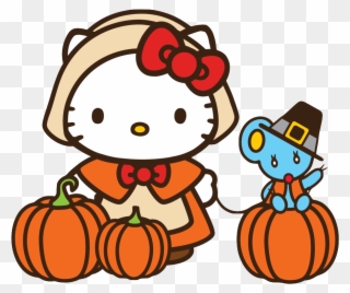 Pinterest And - Hello Kitty Thanksgiving Clipart