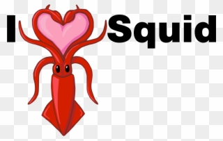 Medium - - Zazzle I Heart Squid Keychain Clipart