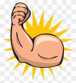 Medium Image - Strong Arm Cartoon Clipart