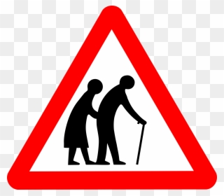 Anti-aging Claims Lack Any Independent Validation - Elderly People Crossing Sign Clipart