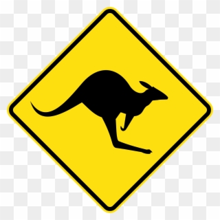 Clip Royalty Free Collection Of Roads Buy - Australia Kangaroo Sign - Png Download