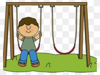 Kids Swinging Clipart - Png Download