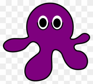 Octopus Clip Art At Clker Com Vector - Octopus Purple Clip Art - Png Download