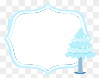 Frozen Christmas In Blue Free Printable Image - Illustration Clipart
