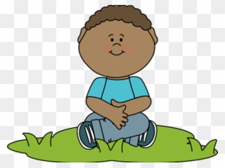 Boy Sitting Down Clipart - Png Download