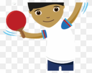 Ping Pong Clipart Sport Item - Animated Tennis Table - Png Download