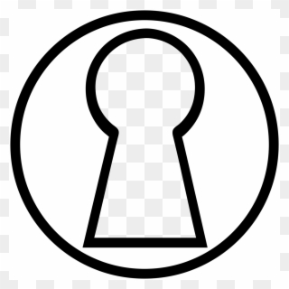 Key Hole Drawing Clipart Keyhole Drawing Clip Art - Clip Art - Png Download