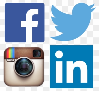 Instagram Clipart Facebook Instagram - Facebook Linkedin Twitter Instagram - Png Download