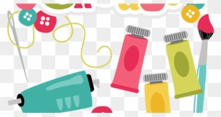 Craft Art Supplies Png Clipart - Full Size Clipart (#5495506) - PinClipart