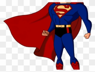 Superman Clipart Strong - Cartoon Superman Png Transparent Png
